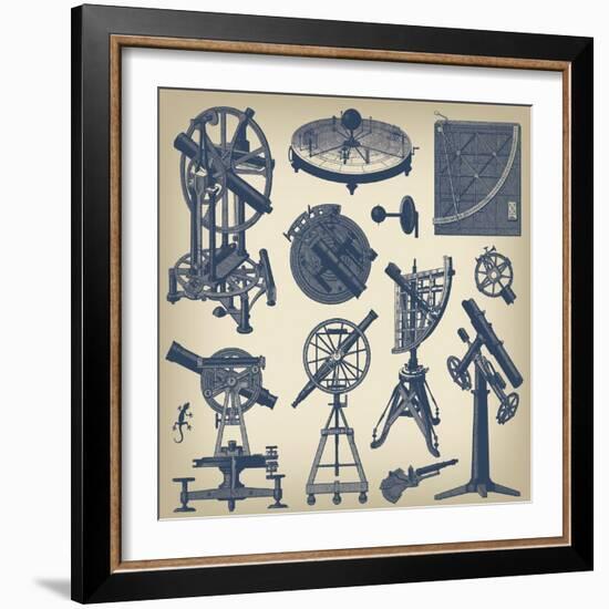 Astronomical Instruments-null-Framed Art Print