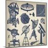 Astronomical Instruments-null-Mounted Art Print