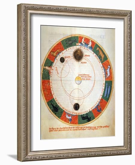 Astronomy: A Zodiac-Johannes de Sacrobosco-Framed Giclee Print