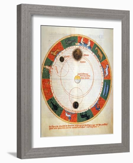 Astronomy: A Zodiac-Johannes de Sacrobosco-Framed Giclee Print