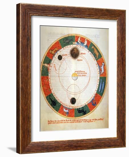 Astronomy: A Zodiac-Johannes de Sacrobosco-Framed Giclee Print