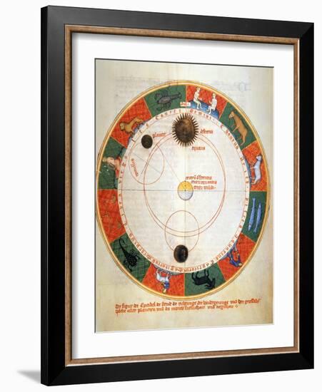 Astronomy: A Zodiac-Johannes de Sacrobosco-Framed Giclee Print