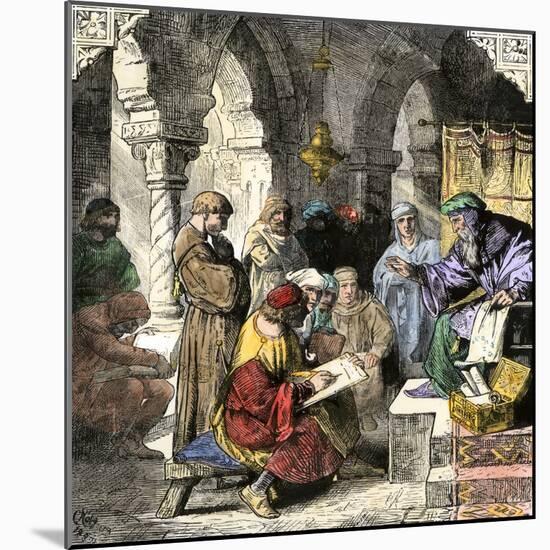 Astronomy, Alchemy and Astrology Taught by Arab Scholars in Medieval Schools-null-Mounted Giclee Print