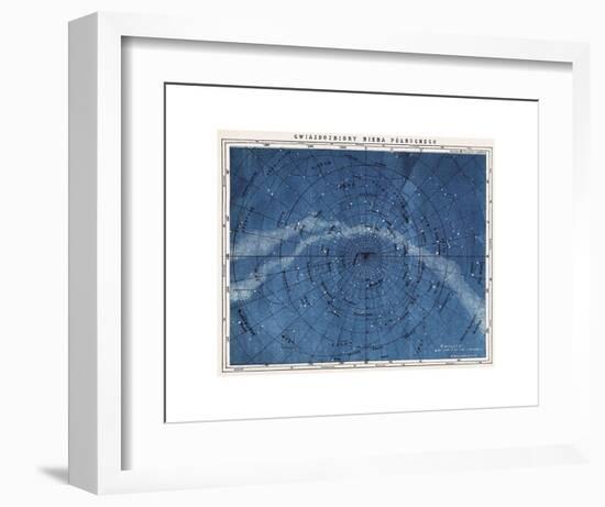 Astronomy Map Northern Constellations-null-Framed Art Print