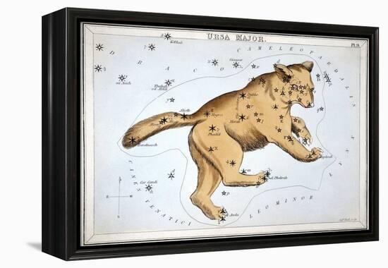 Astronomy: Ursa Major-Sidney Hall-Framed Premier Image Canvas