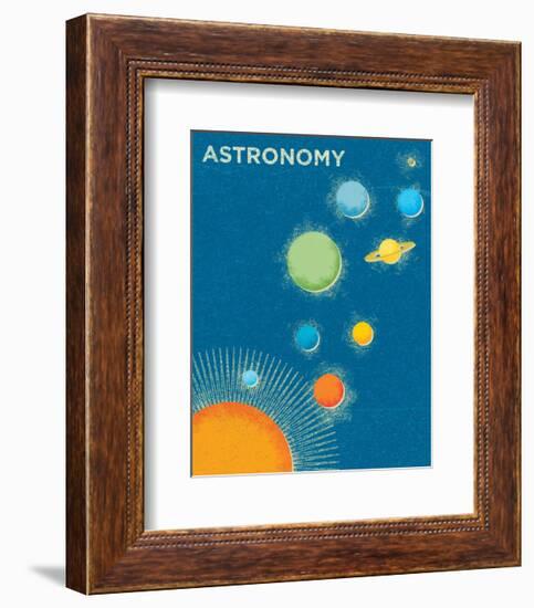 Astronomy-John Golden-Framed Art Print