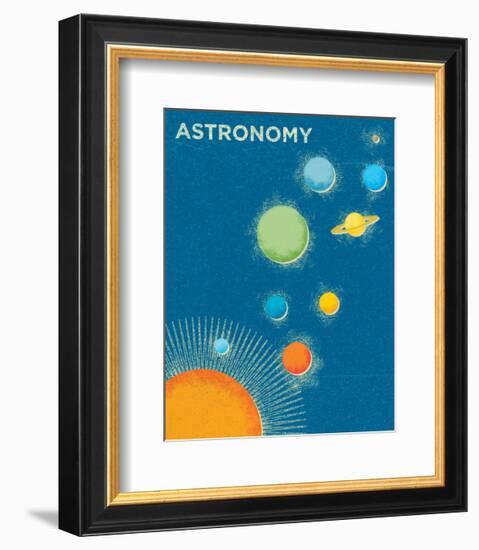 Astronomy-John Golden-Framed Art Print