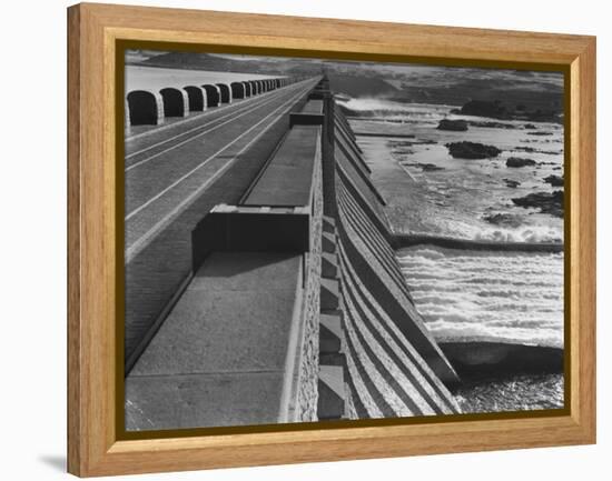 Aswan Dam, Built at the First Cataract of the Nile River-null-Framed Premier Image Canvas