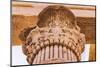 Aswan, Egypt. Capital of a column carved like a palm, at the Philae Temple, a UNESCO Site.-Emily Wilson-Mounted Photographic Print