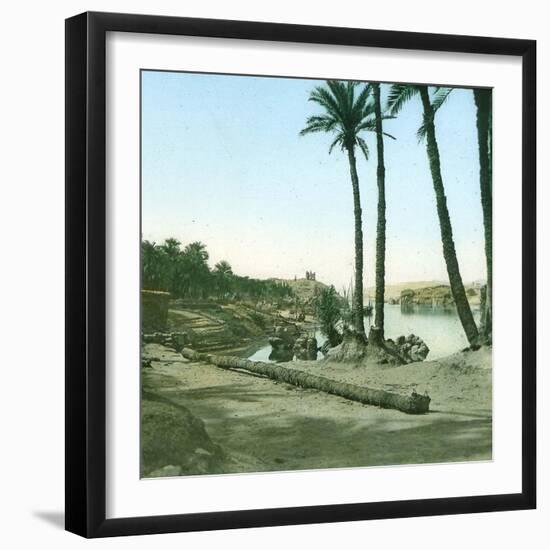 Aswan (Egypt), the First Cataract-Leon, Levy et Fils-Framed Photographic Print