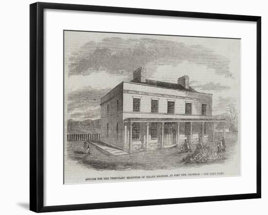 Asylum for the Temporary Reception of Insane Soldiers, at Fort Pitt, Chatham-null-Framed Giclee Print