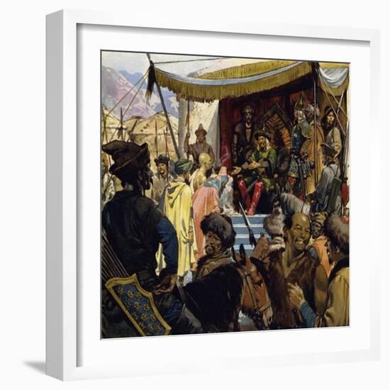 At 45 Genghis Khan Was the Ruler of a Vast Empire-Alberto Salinas-Framed Giclee Print