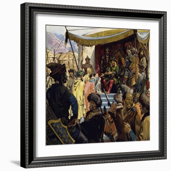 At 45 Genghis Khan Was the Ruler of a Vast Empire-Alberto Salinas-Framed Giclee Print