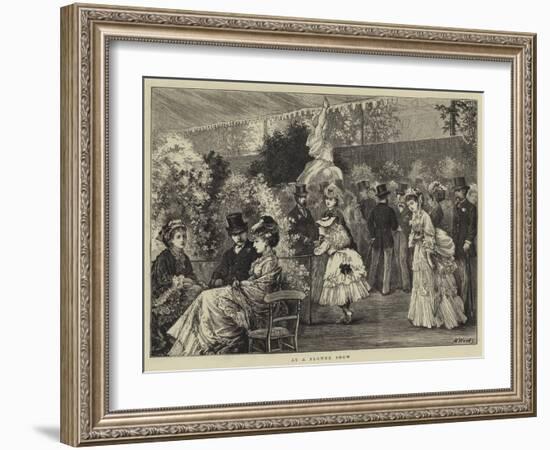 At a Flower Show-Henry Woods-Framed Giclee Print