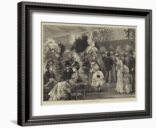 At a Flower Show-Henry Woods-Framed Giclee Print