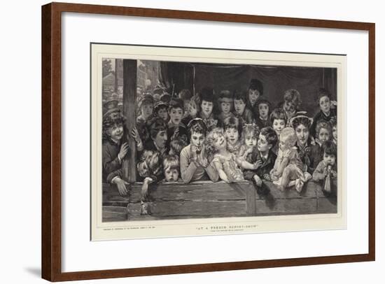 At a French Puppet-Show-Timoleon Marie Lobrichon-Framed Giclee Print