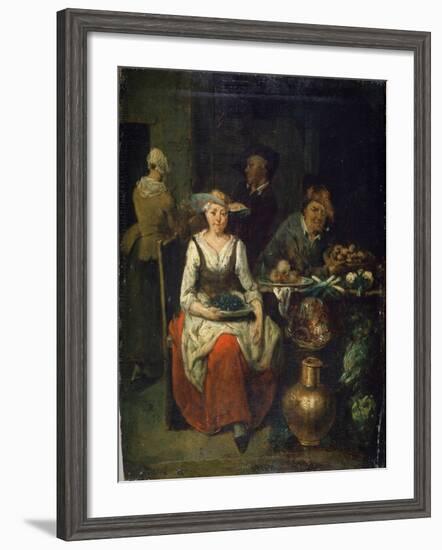 At a Greengrocer, C1700-1730-Jan Baptist Lambrechts-Framed Giclee Print