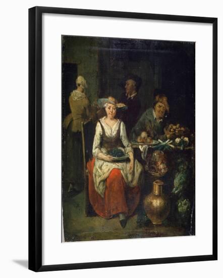 At a Greengrocer, C1700-1730-Jan Baptist Lambrechts-Framed Giclee Print