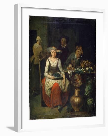 At a Greengrocer, C1700-1730-Jan Baptist Lambrechts-Framed Giclee Print