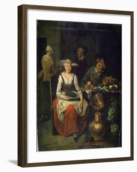 At a Greengrocer, C1700-1730-Jan Baptist Lambrechts-Framed Giclee Print