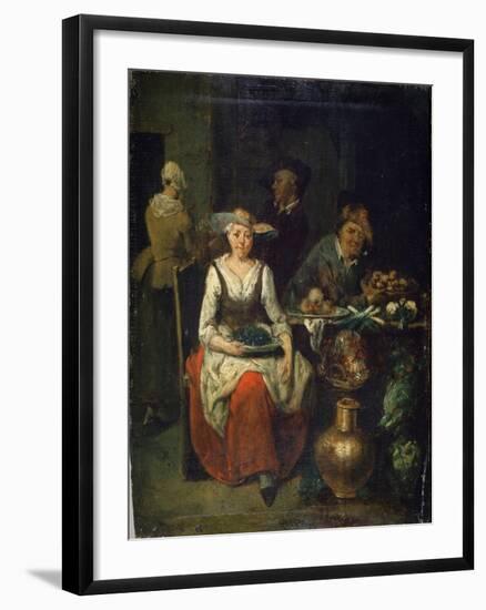 At a Greengrocer, C1700-1730-Jan Baptist Lambrechts-Framed Giclee Print