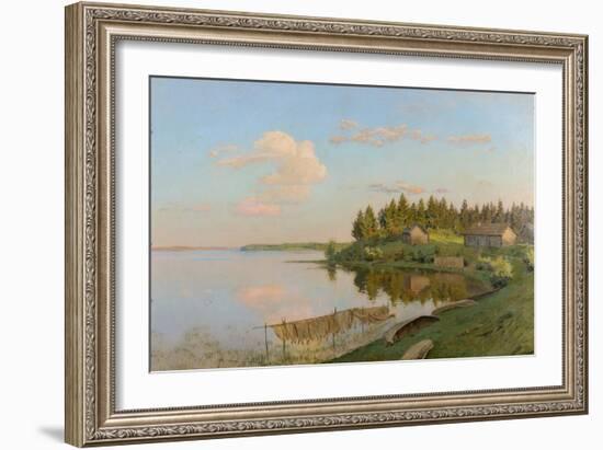 At a lake. 1893-Isaak Iljitsch Lewitan-Framed Giclee Print