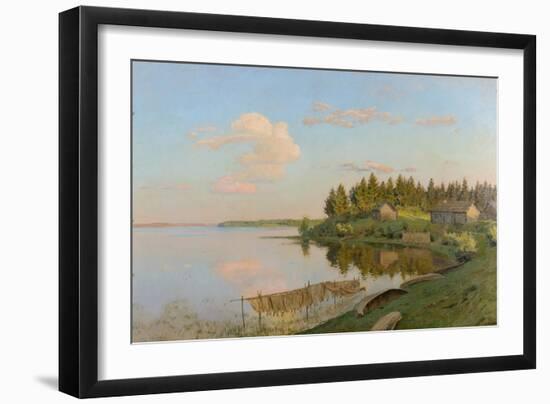 At a lake. 1893-Isaak Iljitsch Lewitan-Framed Giclee Print