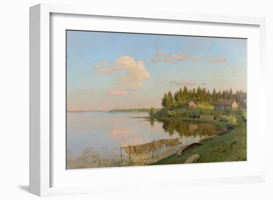 At a lake. 1893-Isaak Iljitsch Lewitan-Framed Giclee Print