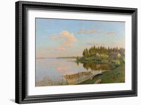 At a lake. 1893-Isaak Iljitsch Lewitan-Framed Giclee Print