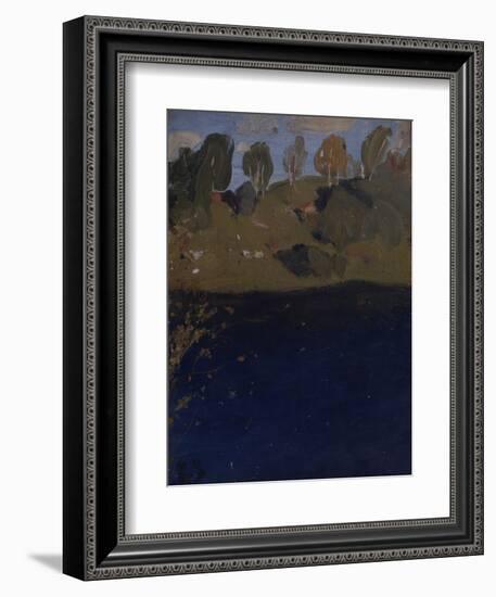 At a Lake, Autumn, 1890S-Isaak Ilyich Levitan-Framed Giclee Print