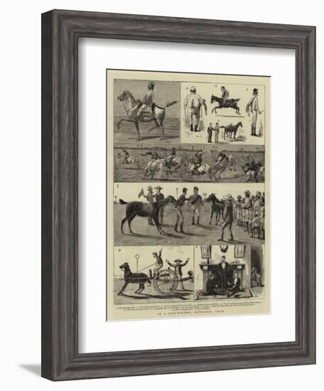 At a Race-Meeting, Feverabad, India-null-Framed Giclee Print