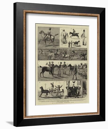 At a Race-Meeting, Feverabad, India-null-Framed Giclee Print