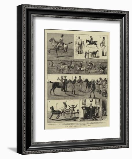 At a Race-Meeting, Feverabad, India-null-Framed Giclee Print