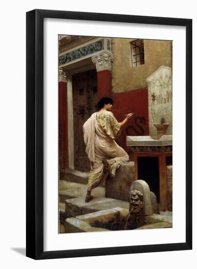 At a Wall, Pompeii-Stepan Vladislavovich Bakalowicz-Framed Giclee Print