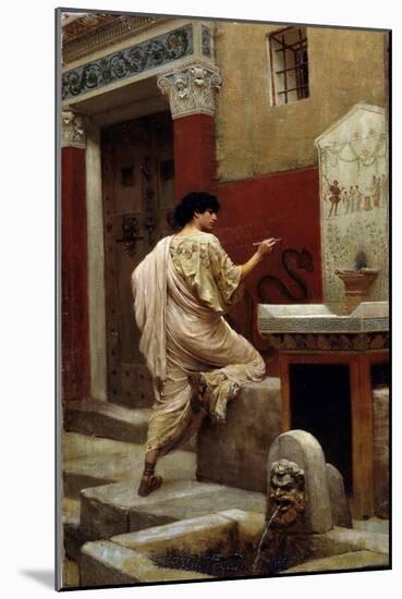 At a Wall, Pompeii-Stepan Vladislavovich Bakalowicz-Mounted Giclee Print