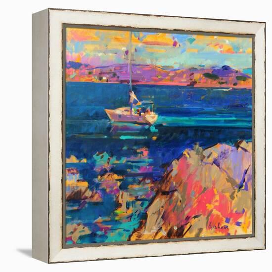 At Anchor, St Tropez Coast-Peter Graham-Framed Premier Image Canvas