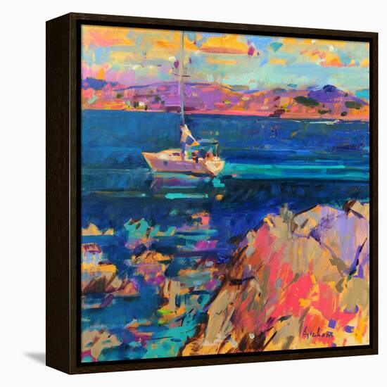 At Anchor, St Tropez Coast-Peter Graham-Framed Premier Image Canvas