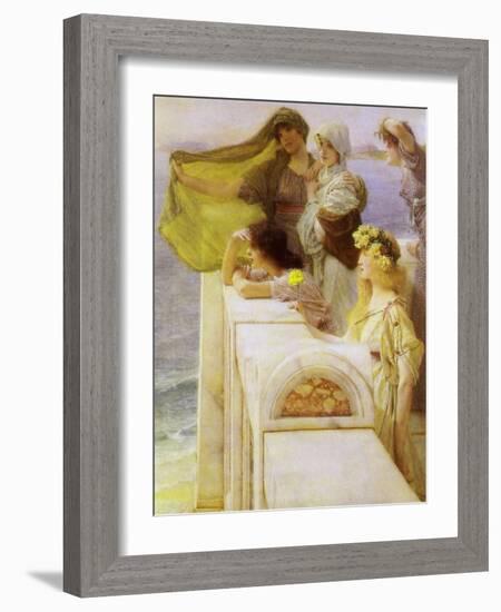 At Aphrodite’S Cradle, 1908-Sir Lawrence Alma-Tadema-Framed Giclee Print