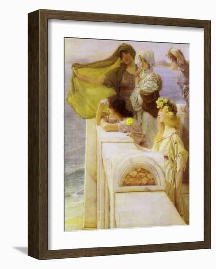 At Aphrodite’S Cradle, 1908-Sir Lawrence Alma-Tadema-Framed Giclee Print