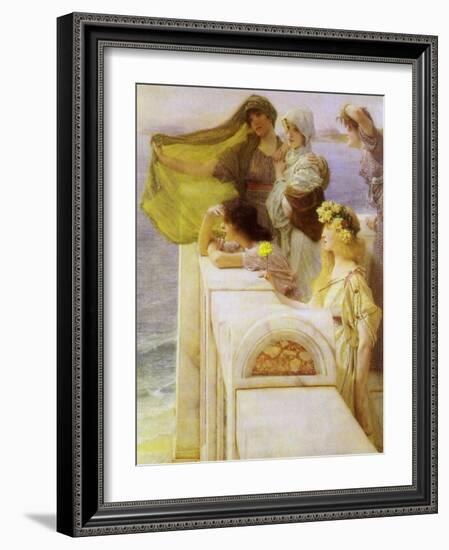 At Aphrodite’S Cradle, 1908-Sir Lawrence Alma-Tadema-Framed Giclee Print