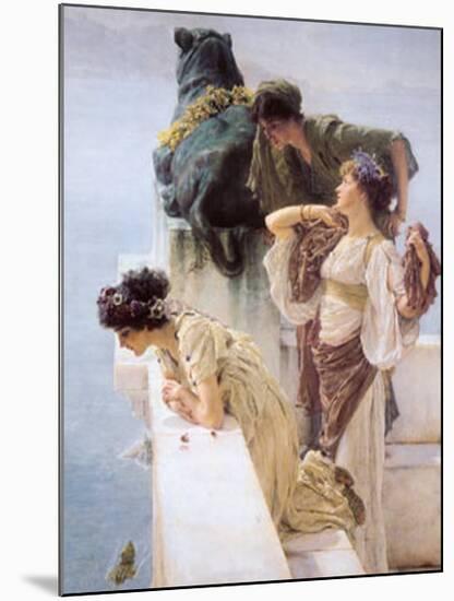 At Aphrodite's Cradle-Sir Lawrence Alma-Tadema-Mounted Art Print