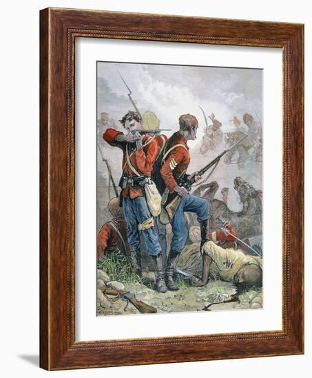 At Bay', British Soldiers During the Second Anglo-Afghan War, 1880 (Colour Litho)-William Heysham Overend-Framed Giclee Print