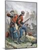 At Bay', British Soldiers During the Second Anglo-Afghan War, 1880 (Colour Litho)-William Heysham Overend-Mounted Giclee Print