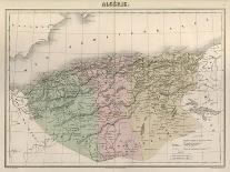 Map, Africa, Algeria C1850-AT Chartier-Mounted Art Print