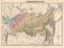 Map, Russia, Siberia C1860-AT Chartier-Framed Art Print