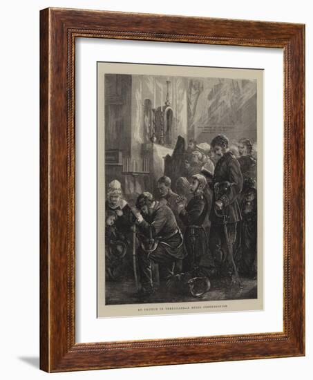 At Church in Versailles, a Mixed Congregation-Henry Woods-Framed Giclee Print