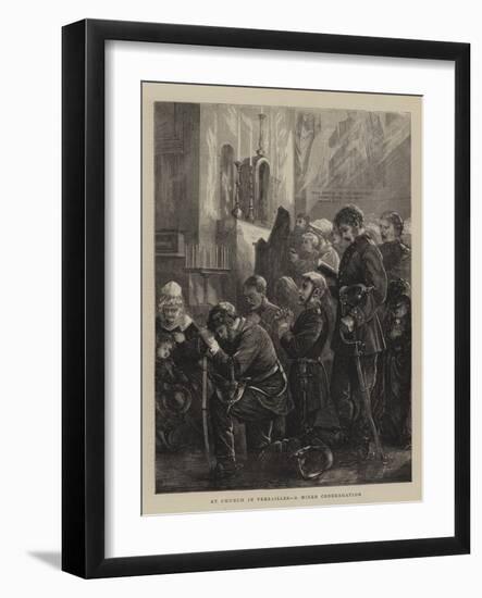 At Church in Versailles, a Mixed Congregation-Henry Woods-Framed Giclee Print