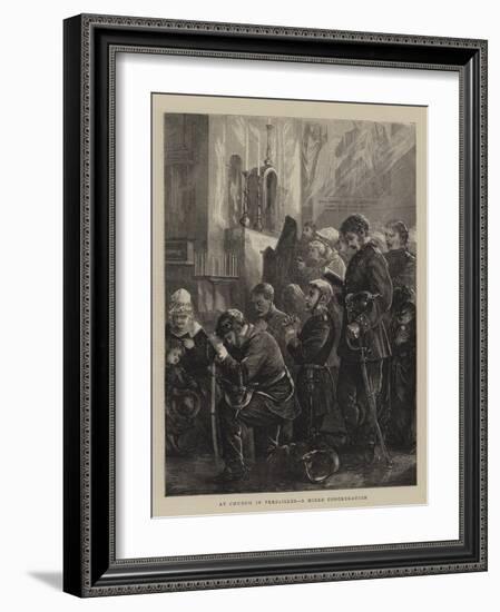 At Church in Versailles, a Mixed Congregation-Henry Woods-Framed Giclee Print