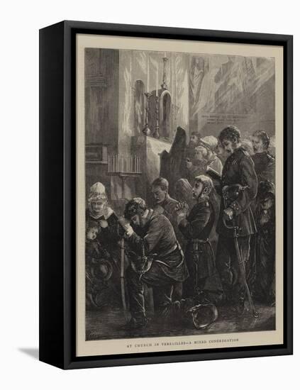 At Church in Versailles, a Mixed Congregation-Henry Woods-Framed Premier Image Canvas