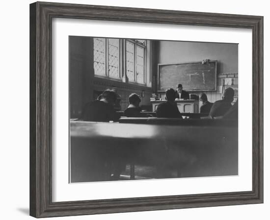 At Eton College, Students Attending a French Lesson-null-Framed Photographic Print